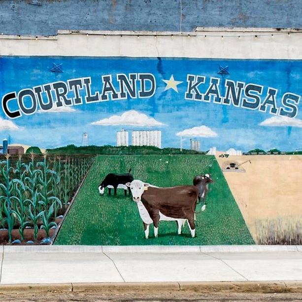 Courtland Kansas Mural original downtown